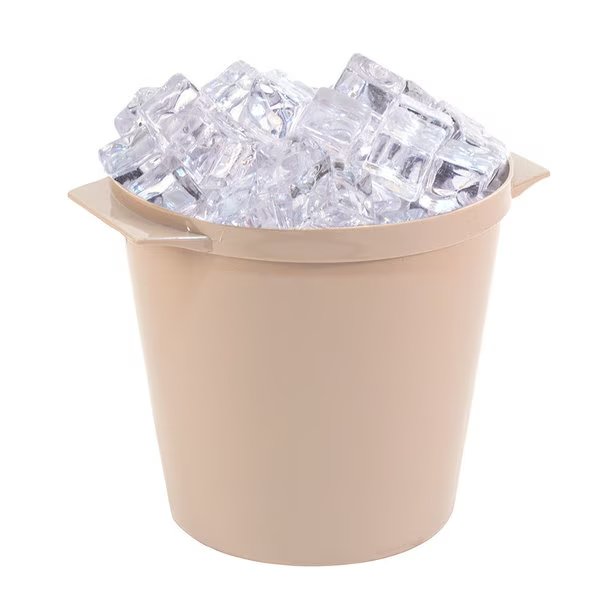 R1000BLH-Essential 3 Qt. Round Ice Bucket W/ Handles, Blush, PK 36, Hapco-Elmar, Mfr#: R1000BLH